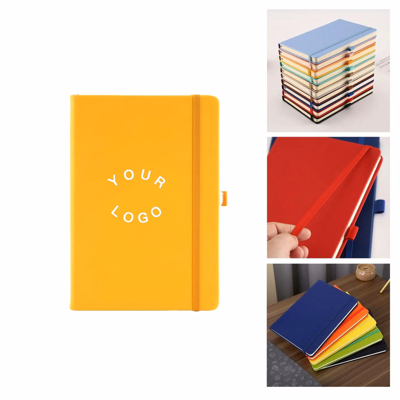 Compact PU Notebook With Ribbon Marker