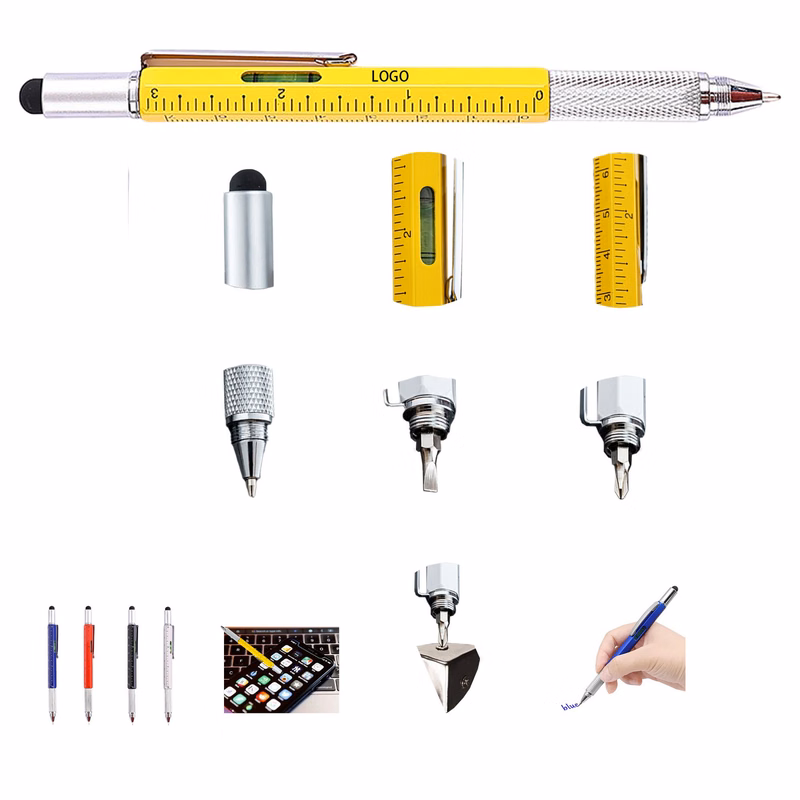 6-in-1 Multifunctional Ballpoint Pen With Screwdriver