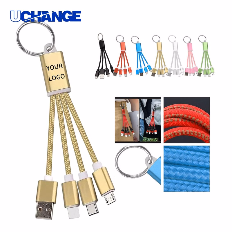 Nylon Braided Three In One Charging Cable