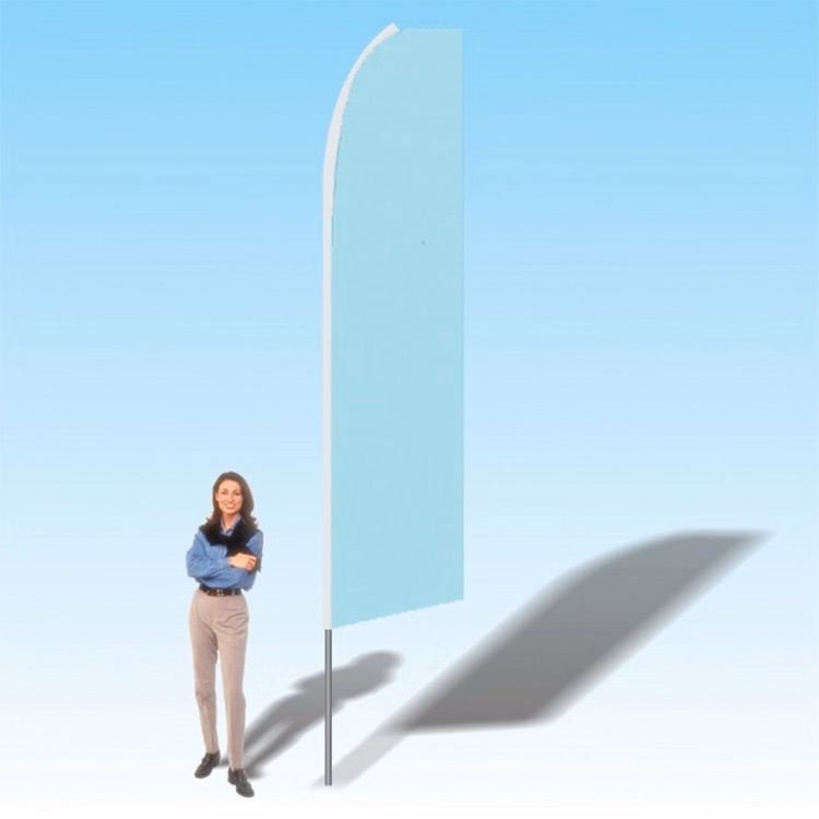 15FT Light Blue Advertising Banner Flag