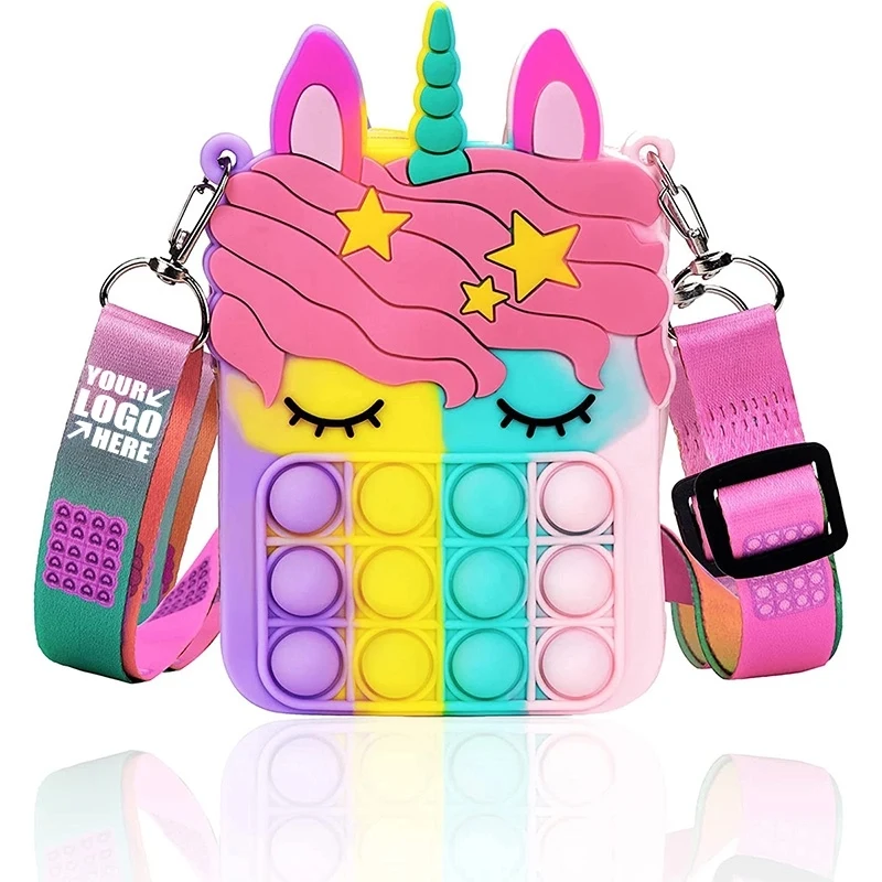 Custom cute Silicone Pop Fidget Bag 1