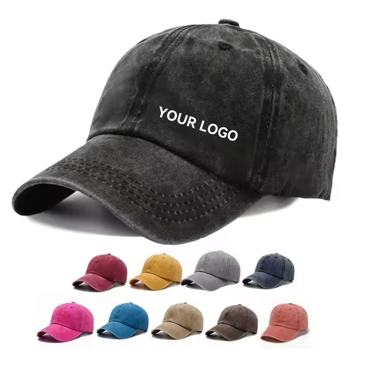 Classic Vintage Washed Cotton Top Hat for Fashion 1