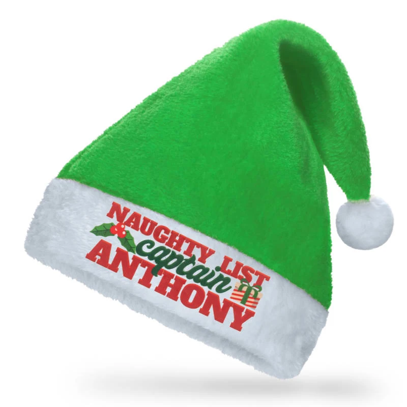 Holiday Christmas Plush Santa Hat 1