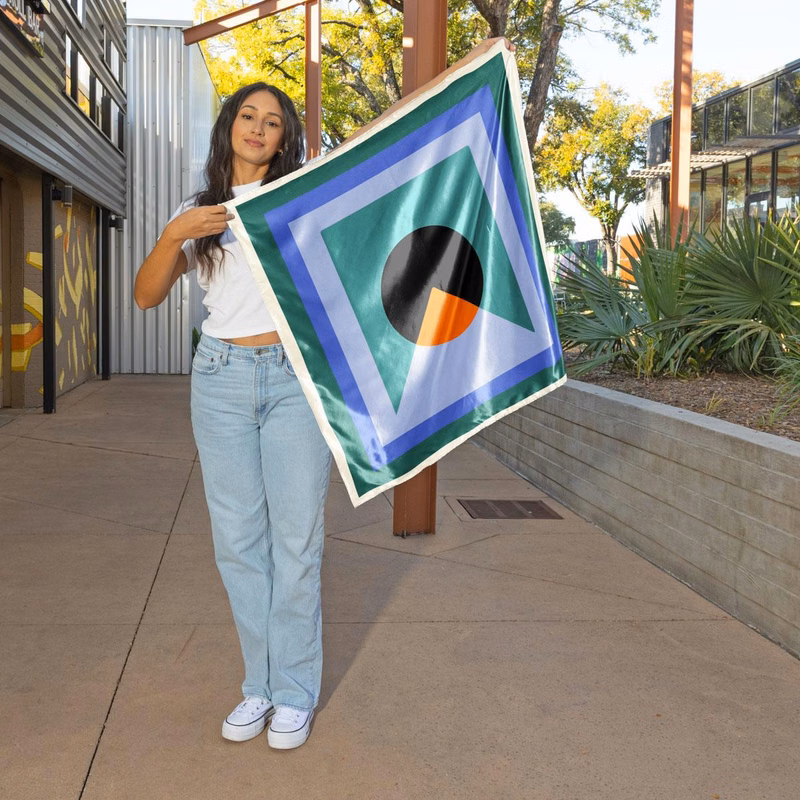 EXTRA-LARGE SLIP SCARF - MIMIC