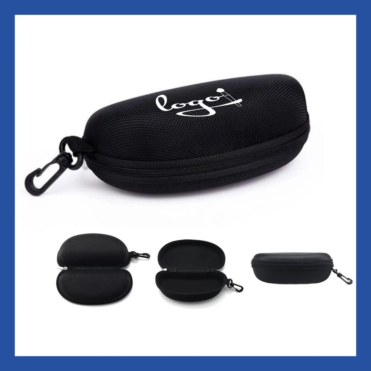 Solid Color Premium Eva Sunglasses Car Storage Case 1