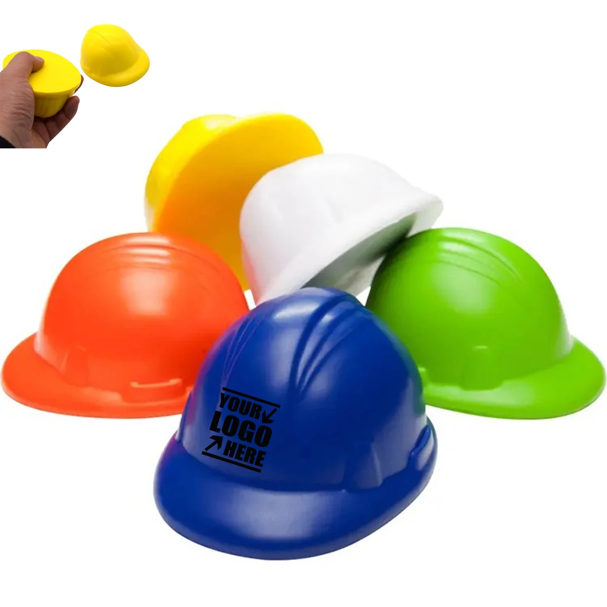 Safety Helmet Shaped Stress Reliever Balls 1