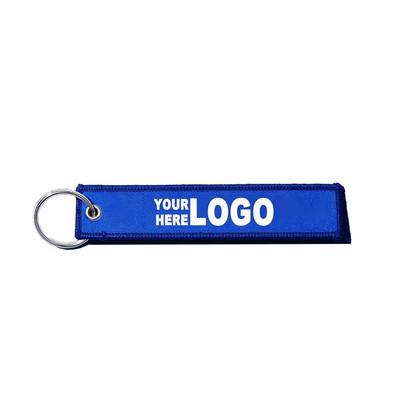 Full-Color Branded Embroidery Keychain