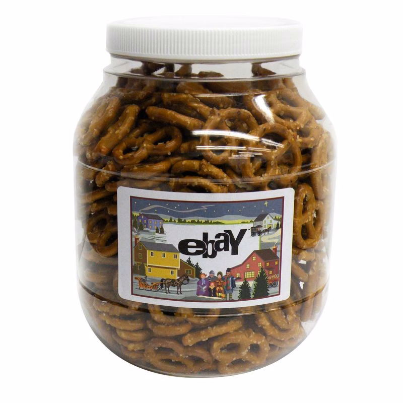 Large Plastic Jar - Salted Mini Pretzels