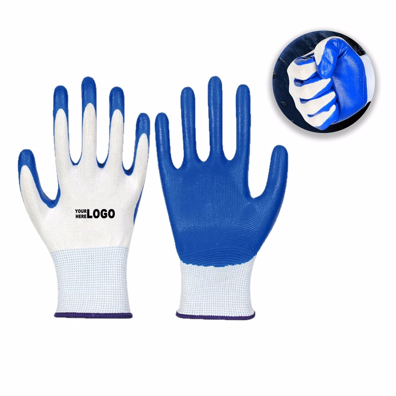 Nitrile Coated Slip Safety Gloves