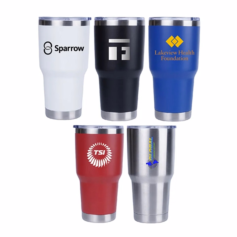 Custom Logo Printed 30 oz Double Wall Stainless Steel Mug