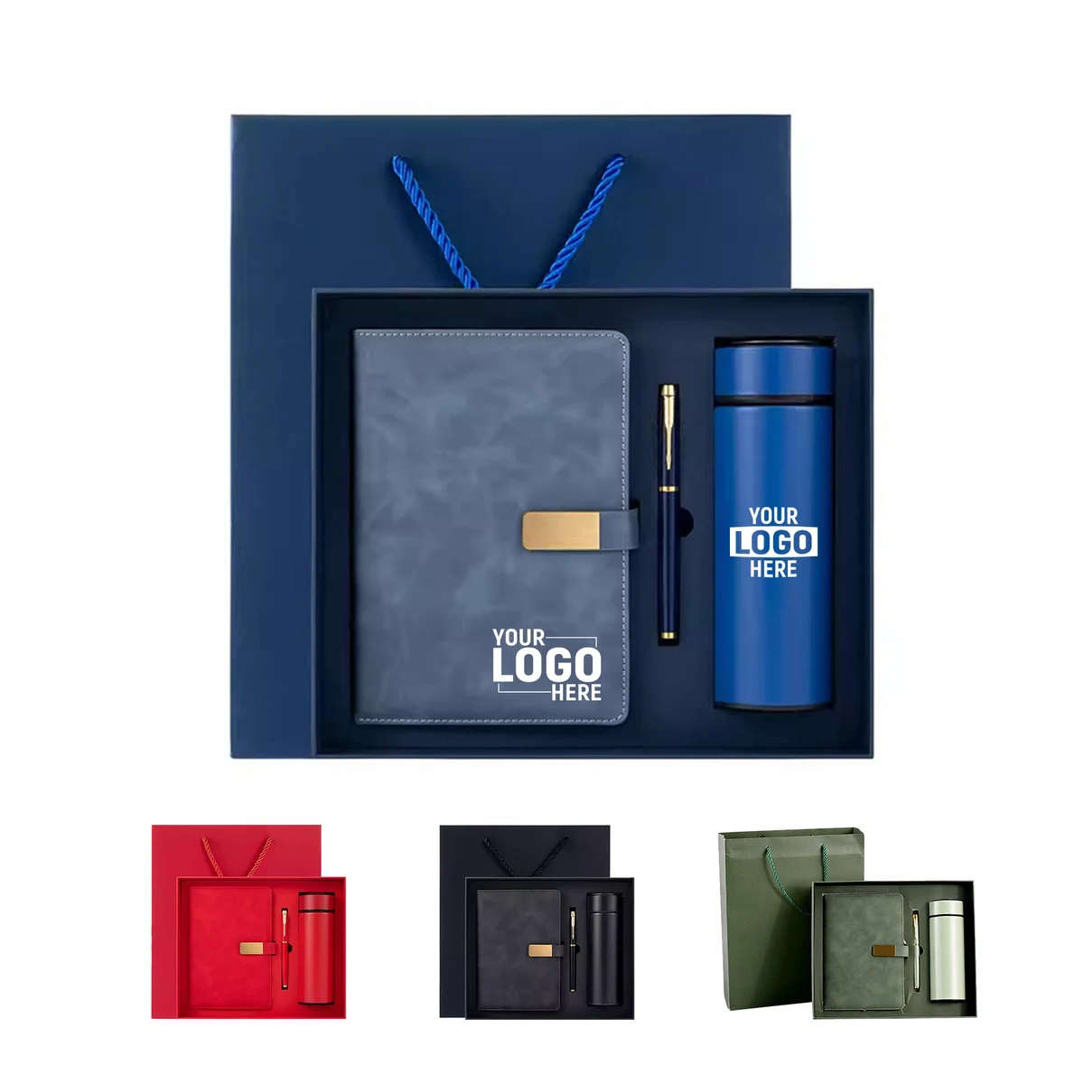 High End Custom Gift Set With Insulated Tumbler And Notebook 1