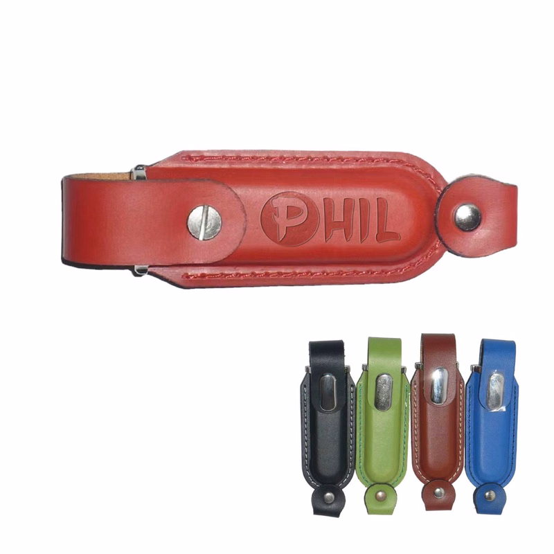 PU flash drive with buckle