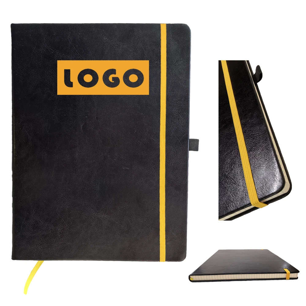 A4 Premium PU Leather Notebook with Closure Strap 1