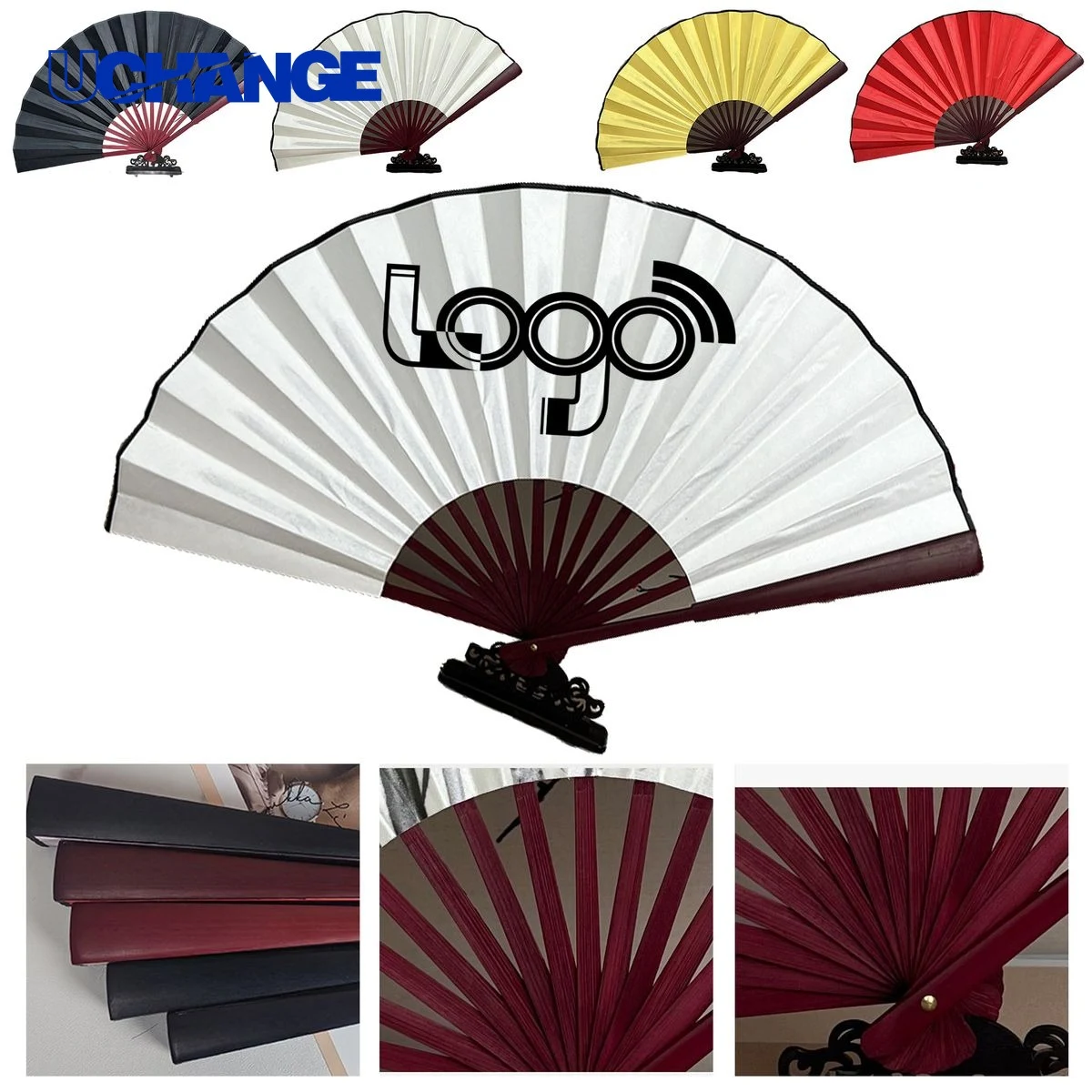 Premium Silk Folding Fan for Calligraphy and Painting 1