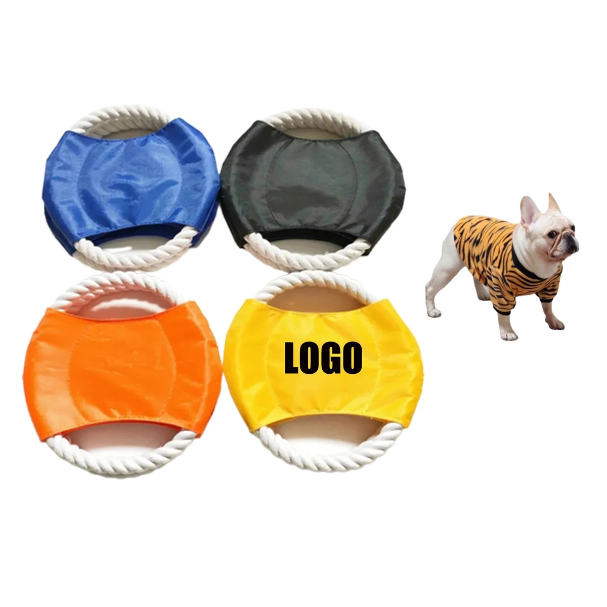 Pet Dog Chew Rope Flyer Toy MOQ 50PCS 1