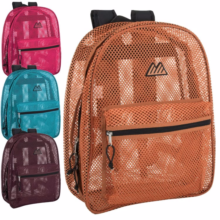 17" Mesh Backpacks - 4 Colors