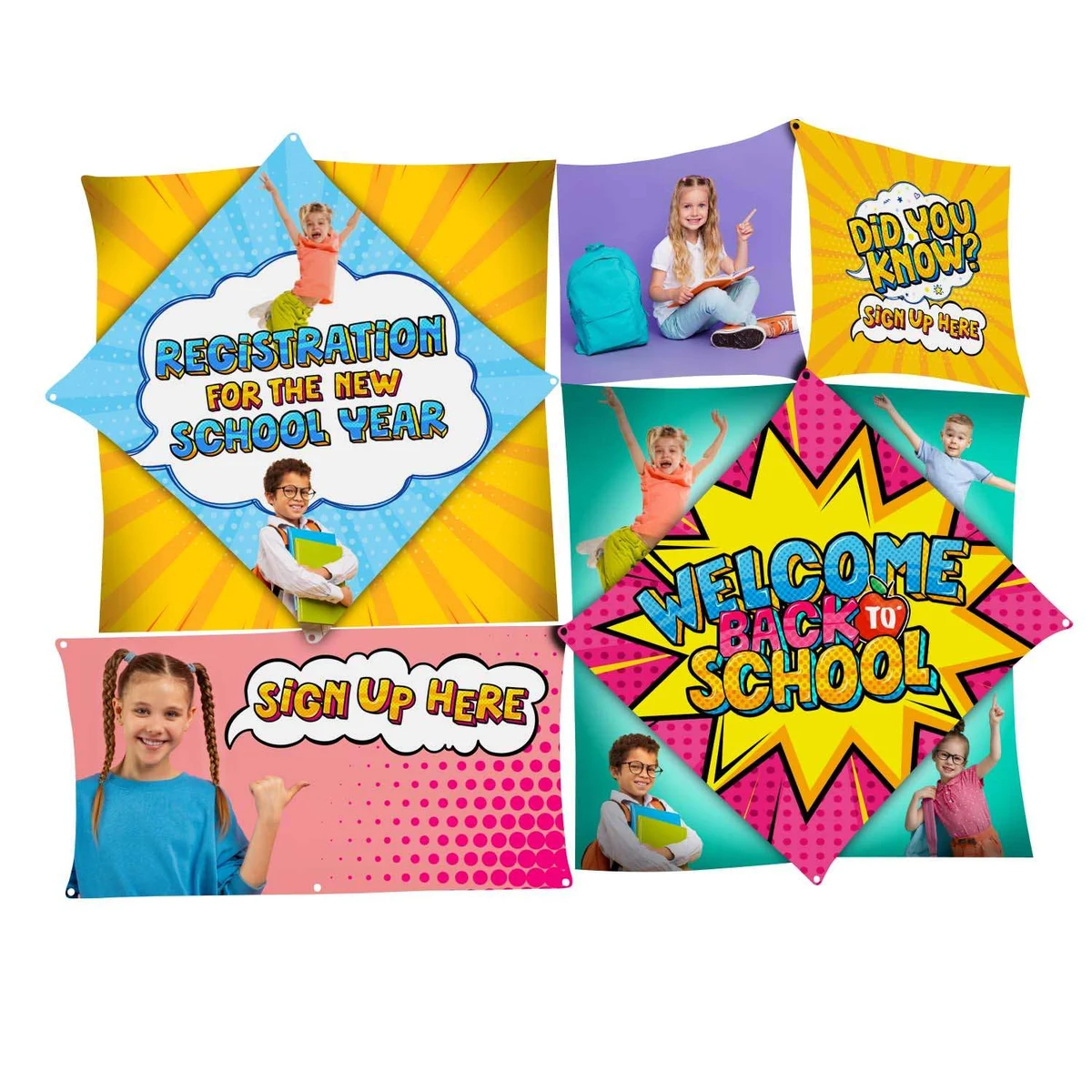 Micro GeoMetrix Double Diamond Graphic Panels 1