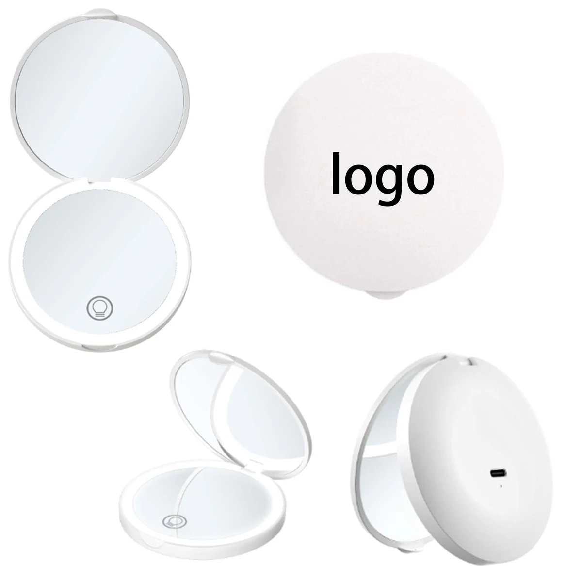 Rechargeable Foldable LED Makeup mirror 1