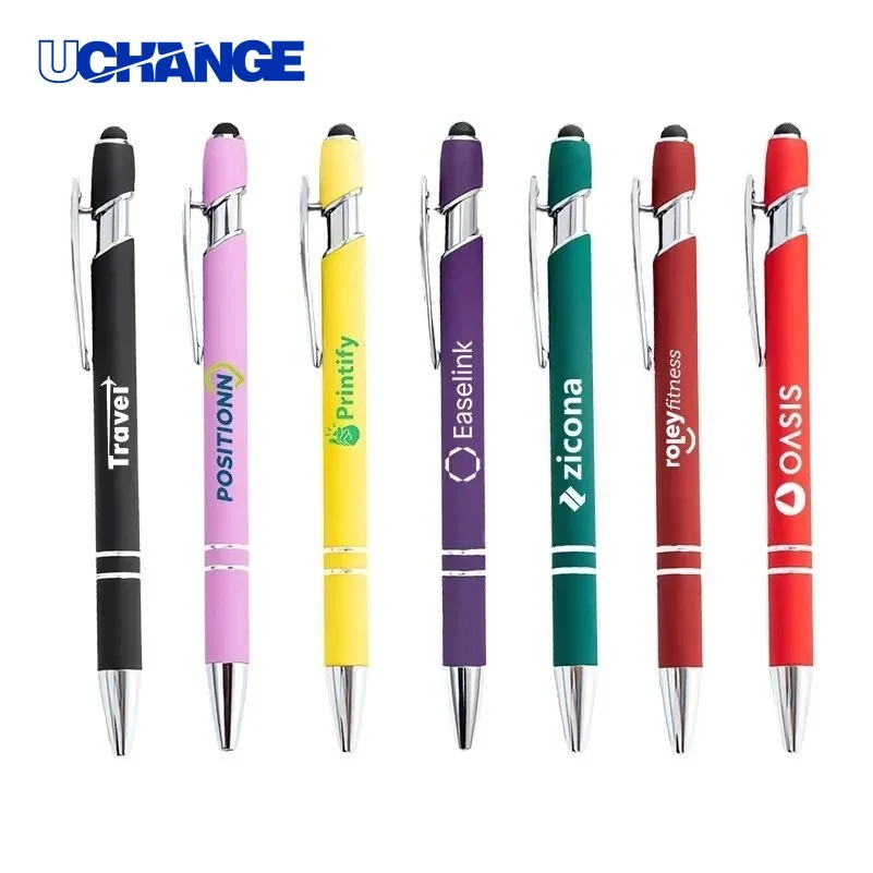 Soft Touch Metal Stylus Pen Full Color for Events 1