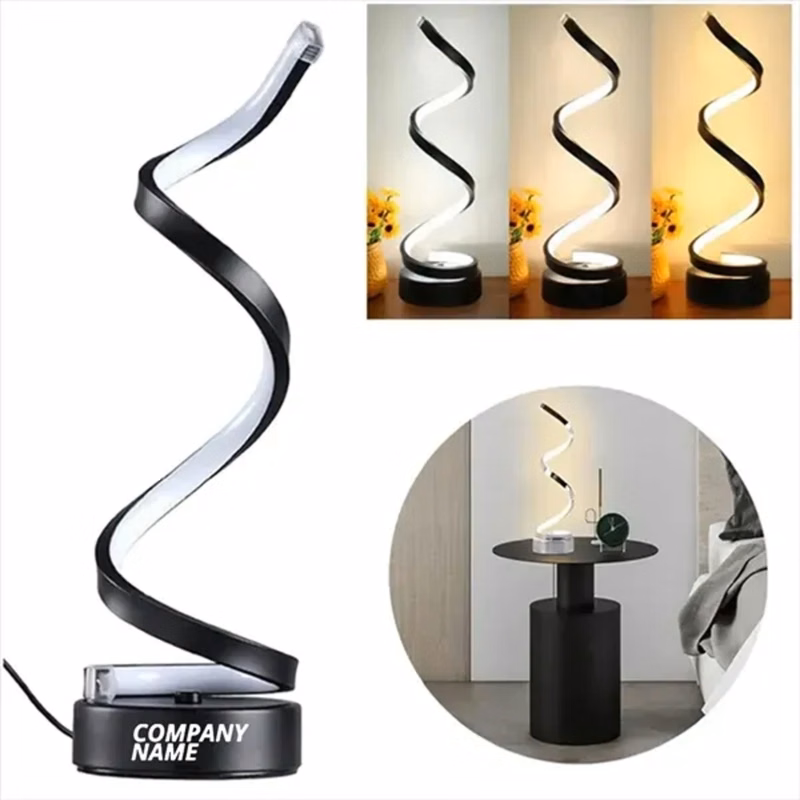 Dimmable Spiral LED Table Lamp