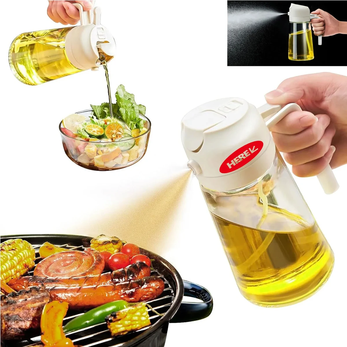 15OZ Olive Oil Dispenser Bottle for Kitchen 1
