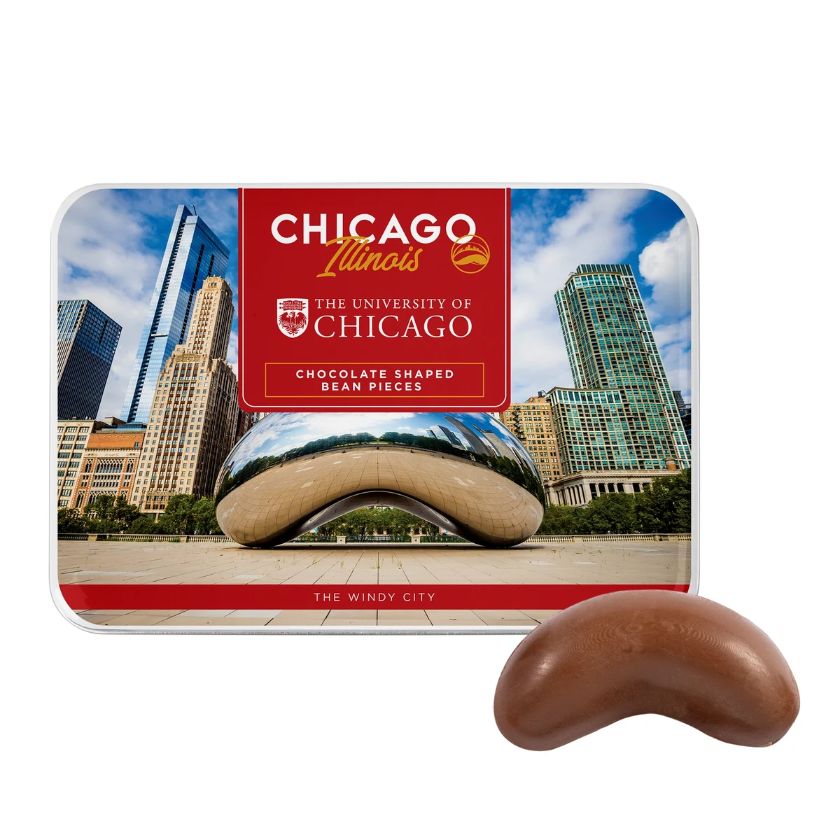 Gift Tin with The Chicago Bean Chocolates 1