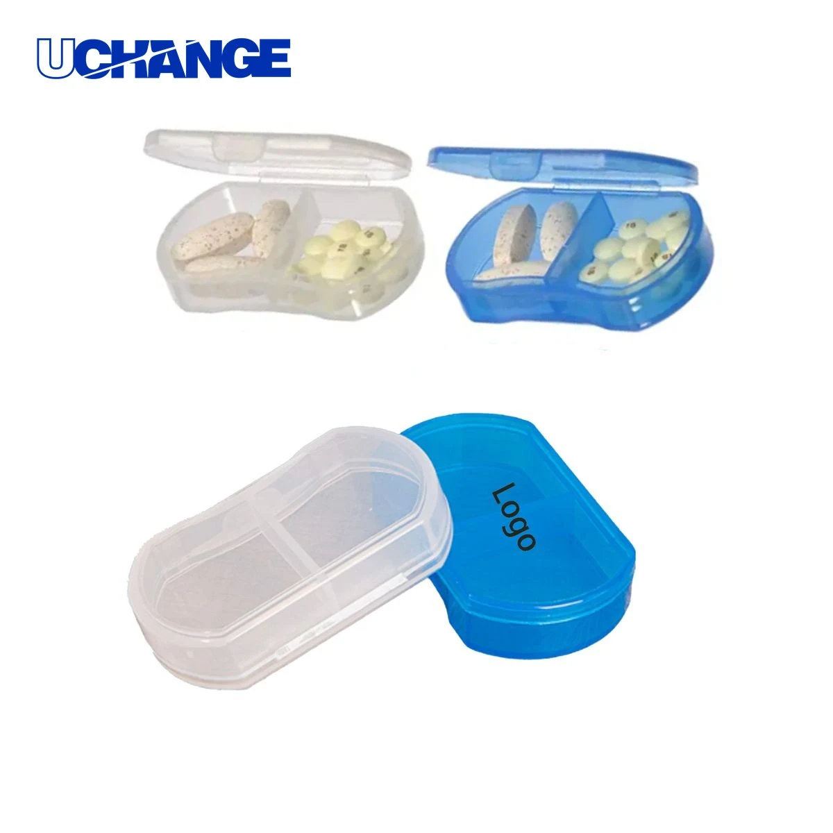 Health Two-Compartment Pill Box Organizer 1