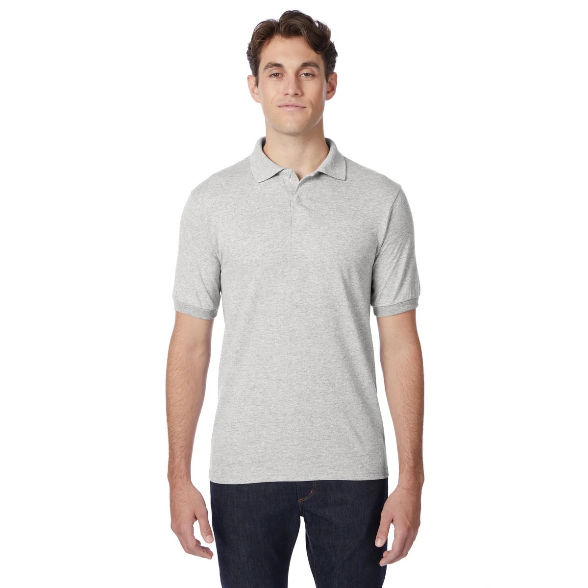 Hanes EcoSmart® Jersey Polo Shirt 1