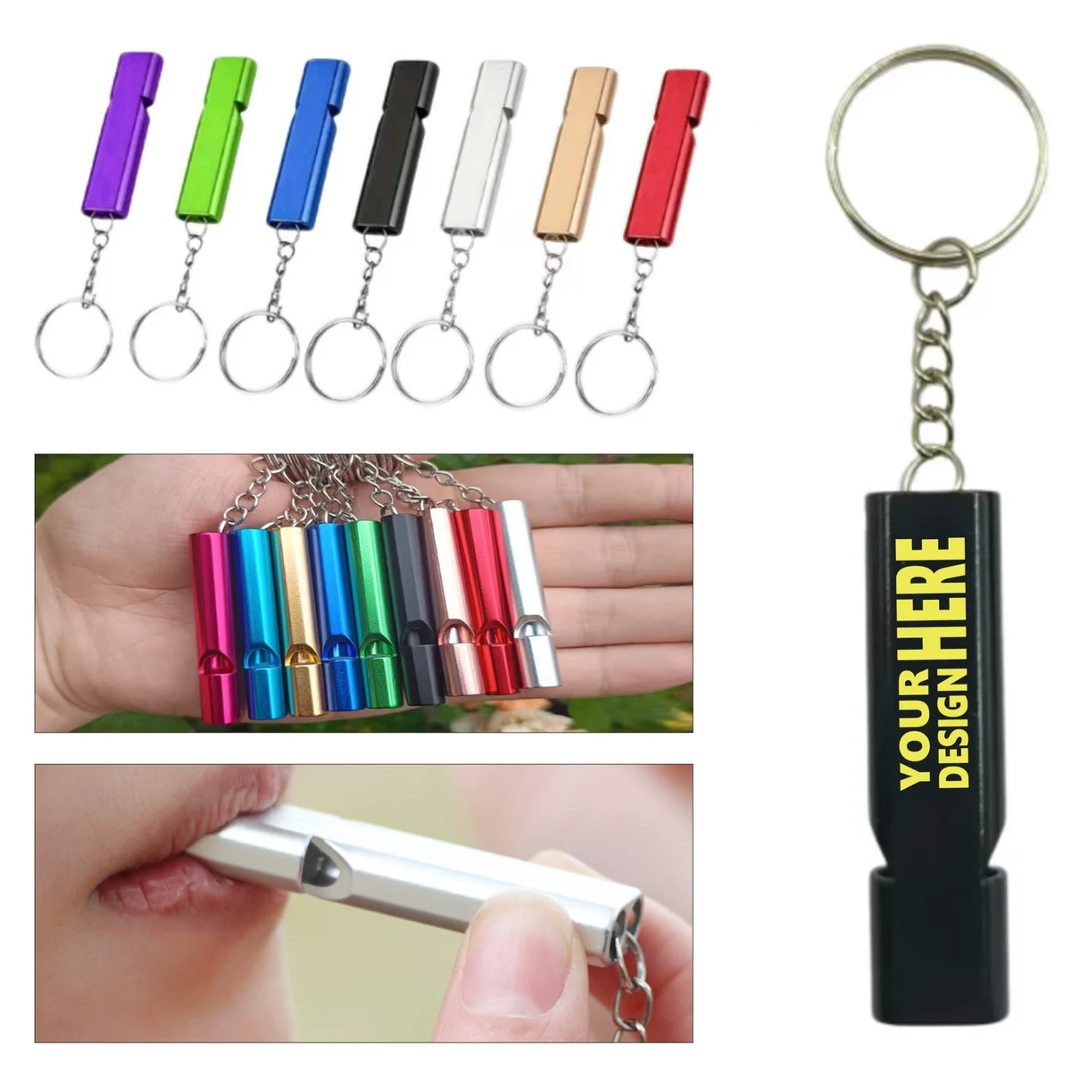 Dual-Tube Whistle Constructed with Aluminum Alloy 1