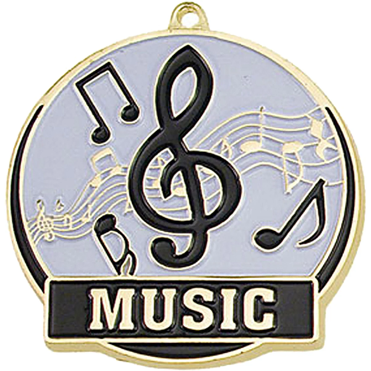 Stock Gold Enamel Sports Medals: Music 1