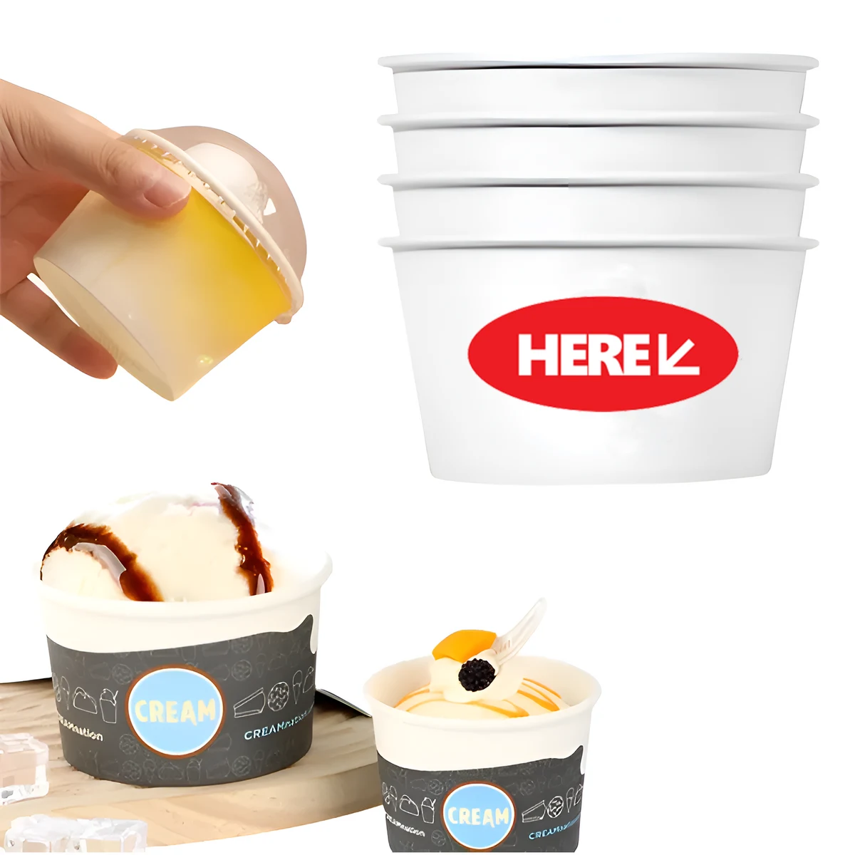 Paper Ice Cream Cups 1
