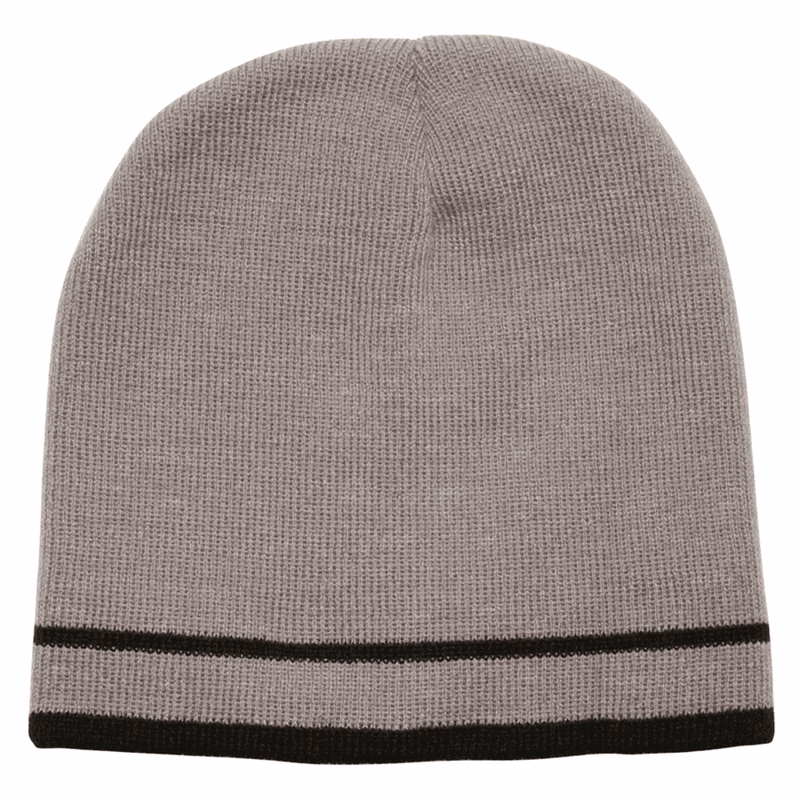 Double Stripe Knit Beanie - Acrylic Design
