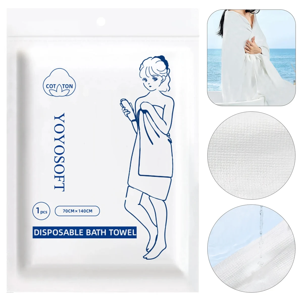 Disposable Travel Hotel Bath Towel 1