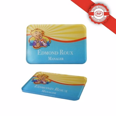 USA Made Acrylic Name Badge (6-10 Sq. Inches)