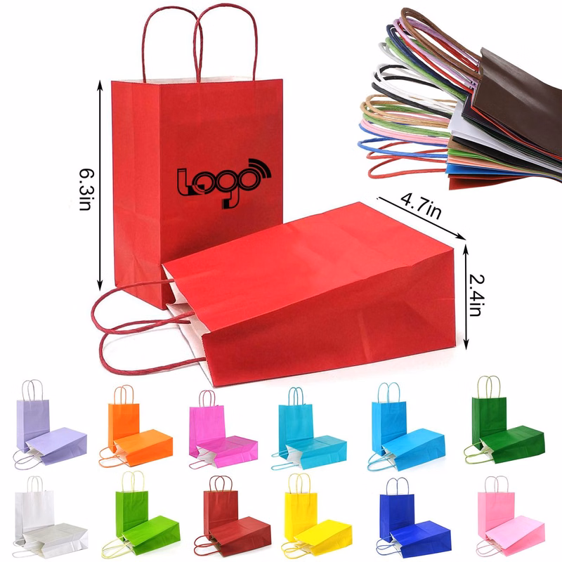 4.7 x 2.4 x 6.3 Inch Paper Gift Bag With Handle
