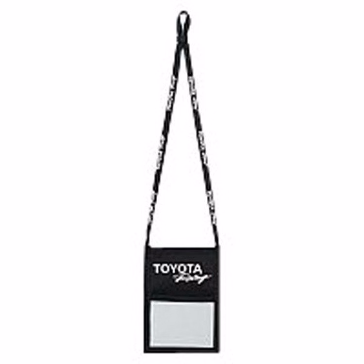 Nylon Badge and ID Holder With Lanyard
