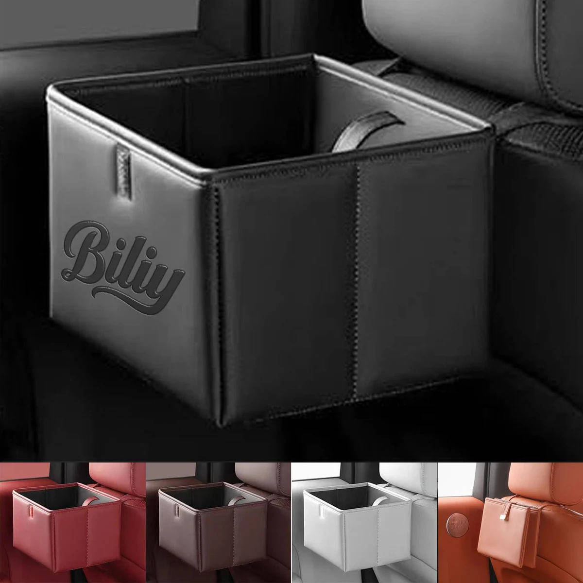 Foldable Multifunctional Hanging Car Trash Can 1