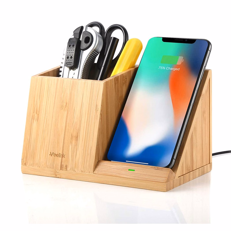 Wireless Charger With Pen Holder Organizer