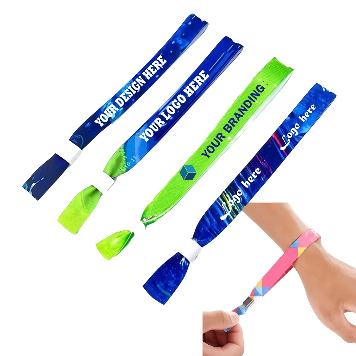 Plastic Lock Reusable Event Wristbands 1