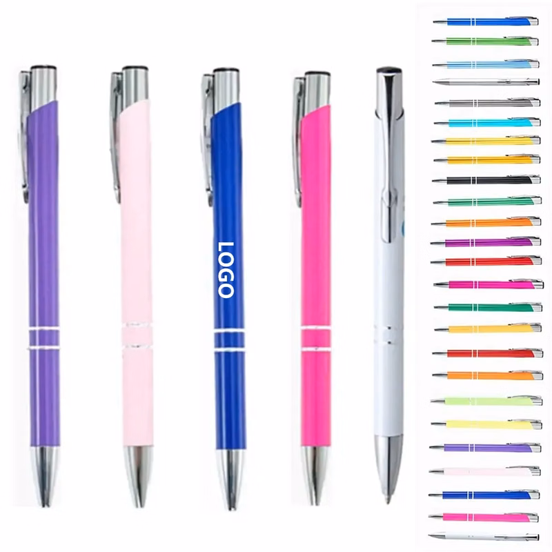 Press the aluminum rod ballpoint pen