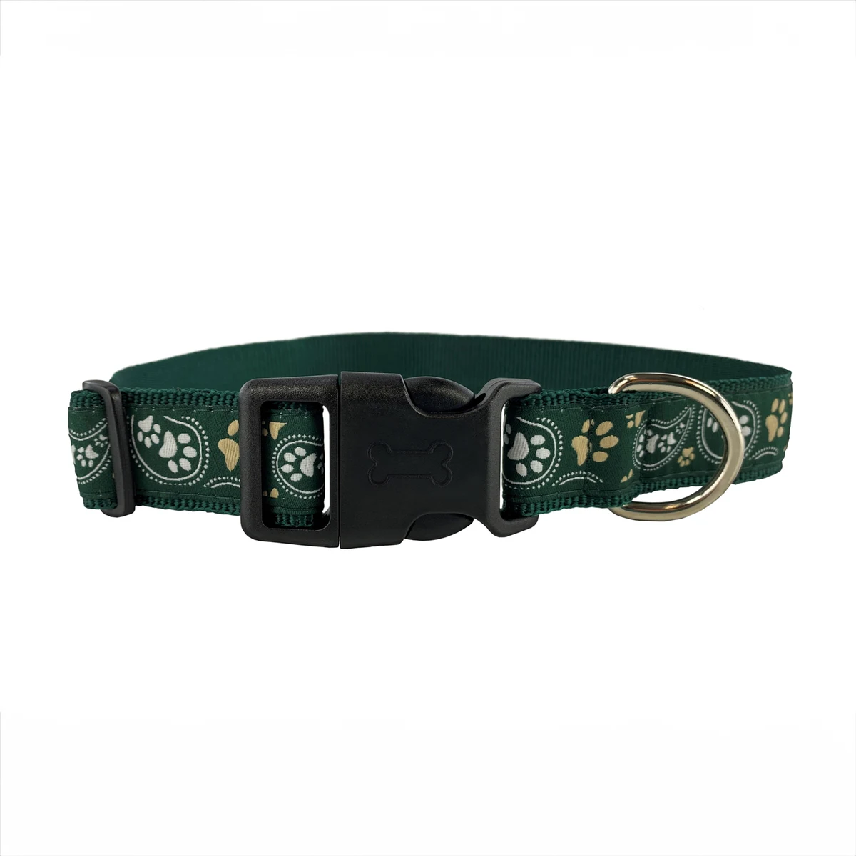 1" Woven Pet Collar w/ Nickel-Plated Hardware - "Elite" Weave 1