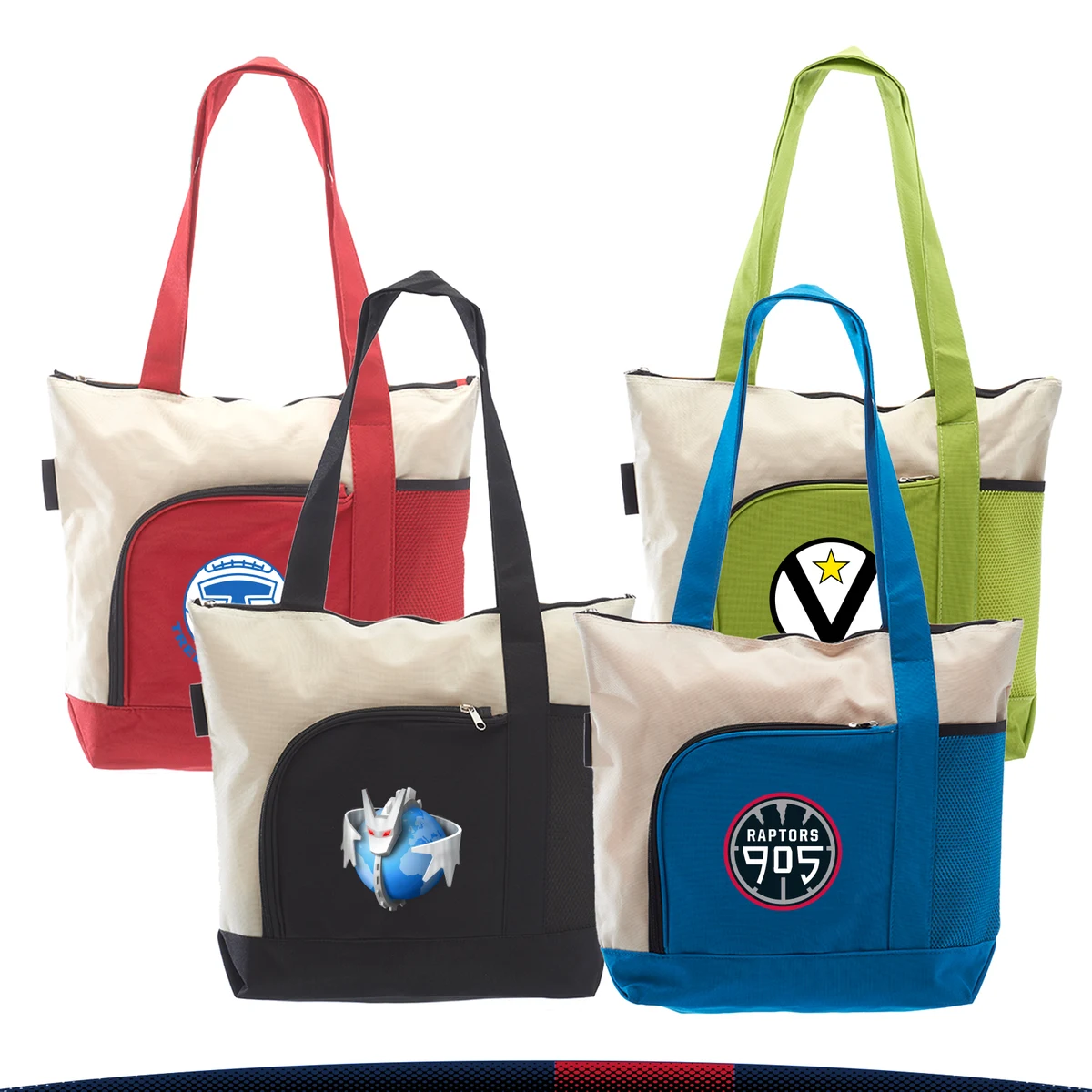 Zipper Tote Bags 1