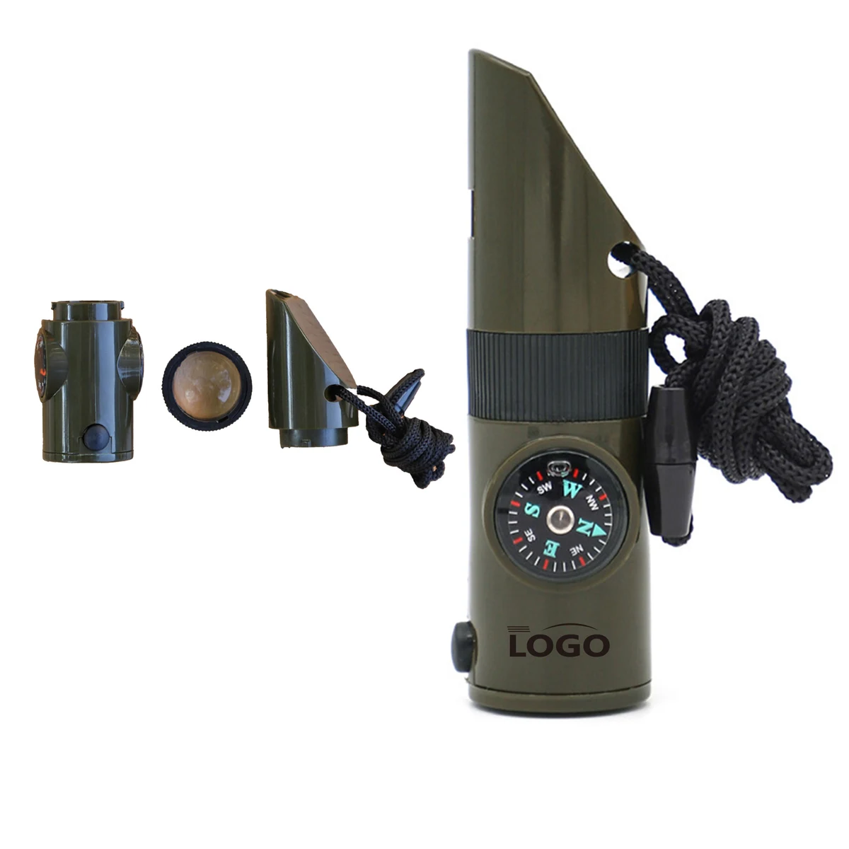 Emergency Whistle - Seven-In-One Functions 1