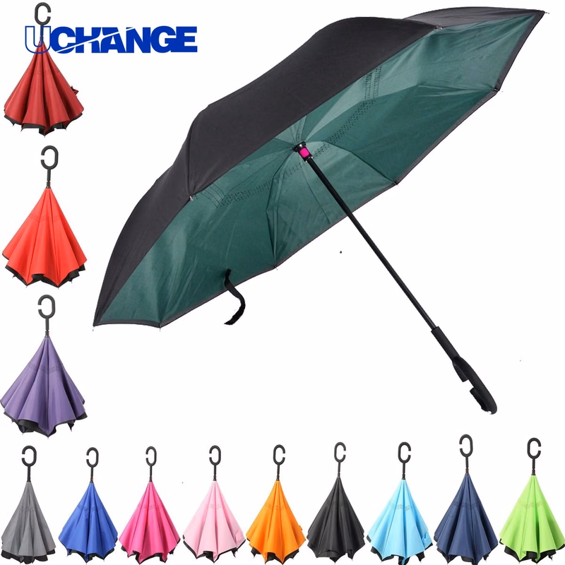 C-shape Handle Inverted Umbrella Tool for Convenience