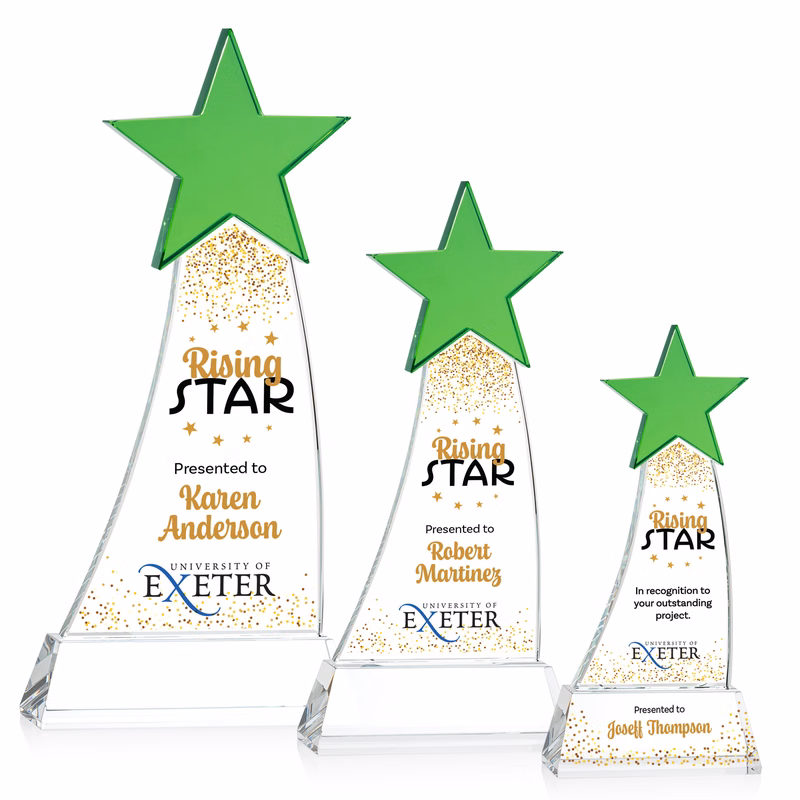 Manolita VividPrint™ Award - Green/Clear