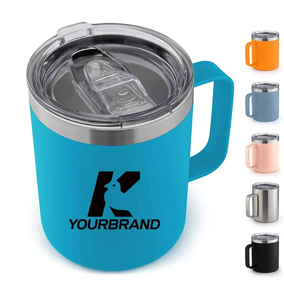 14oz Double Wall Stainless Steel Travel Tumbler Cup with Lid 1
