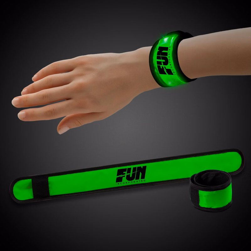 Green LED Slap Bracelet
