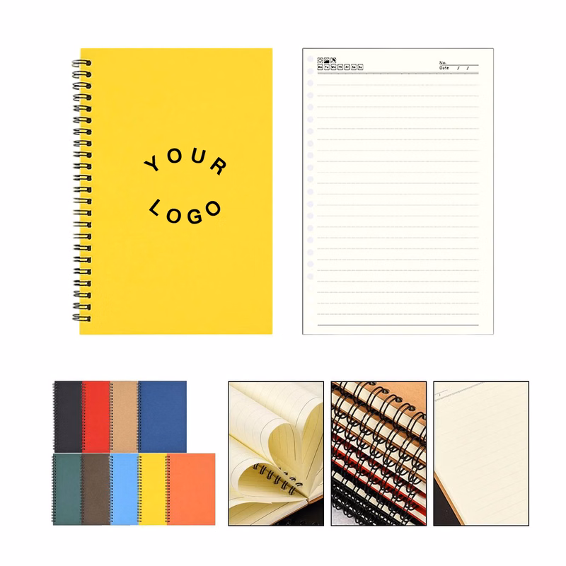 A5 Wire Notebook with Cardboard Cover