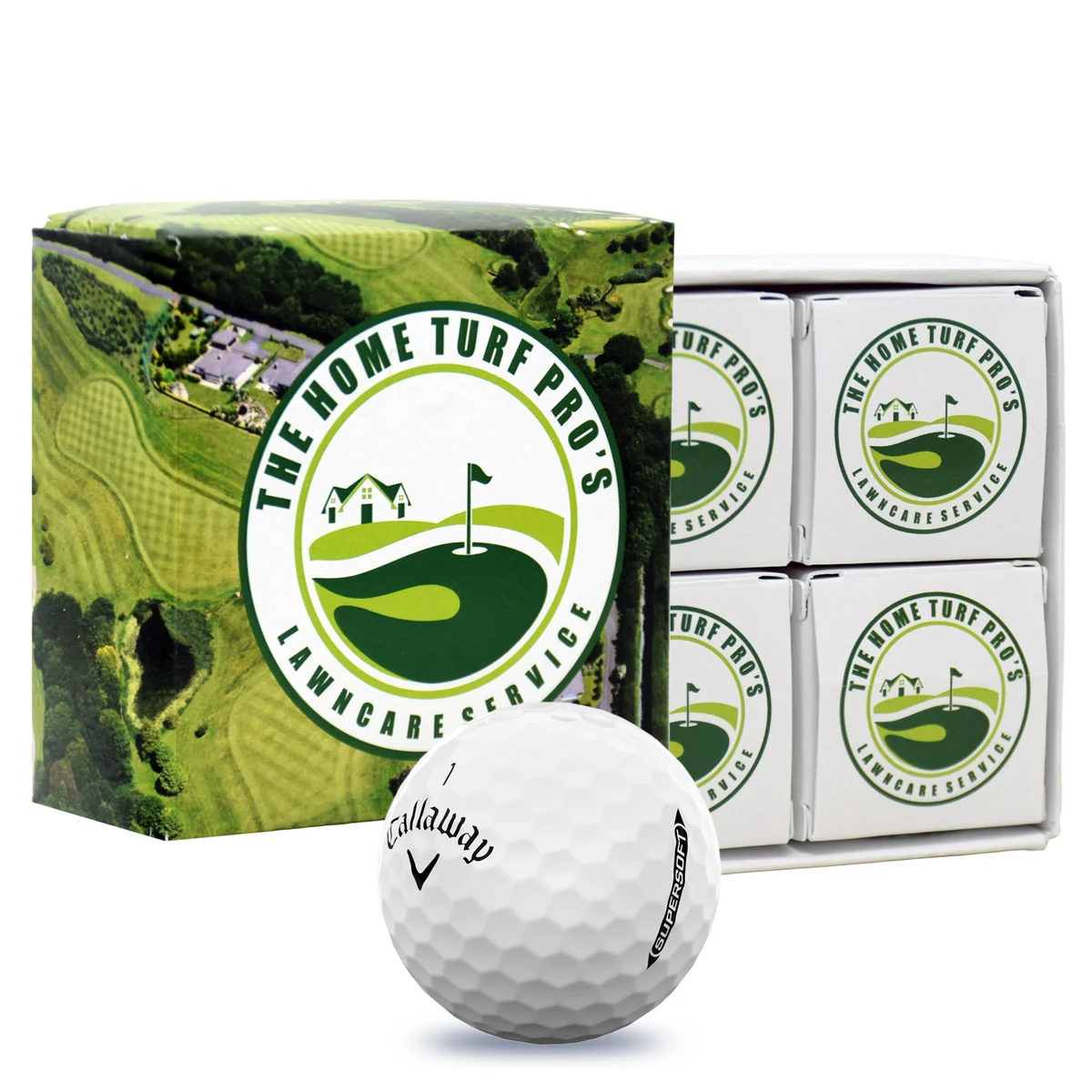 Callaway Supersoft Golf Balls in Custom 4-Ball Box 1