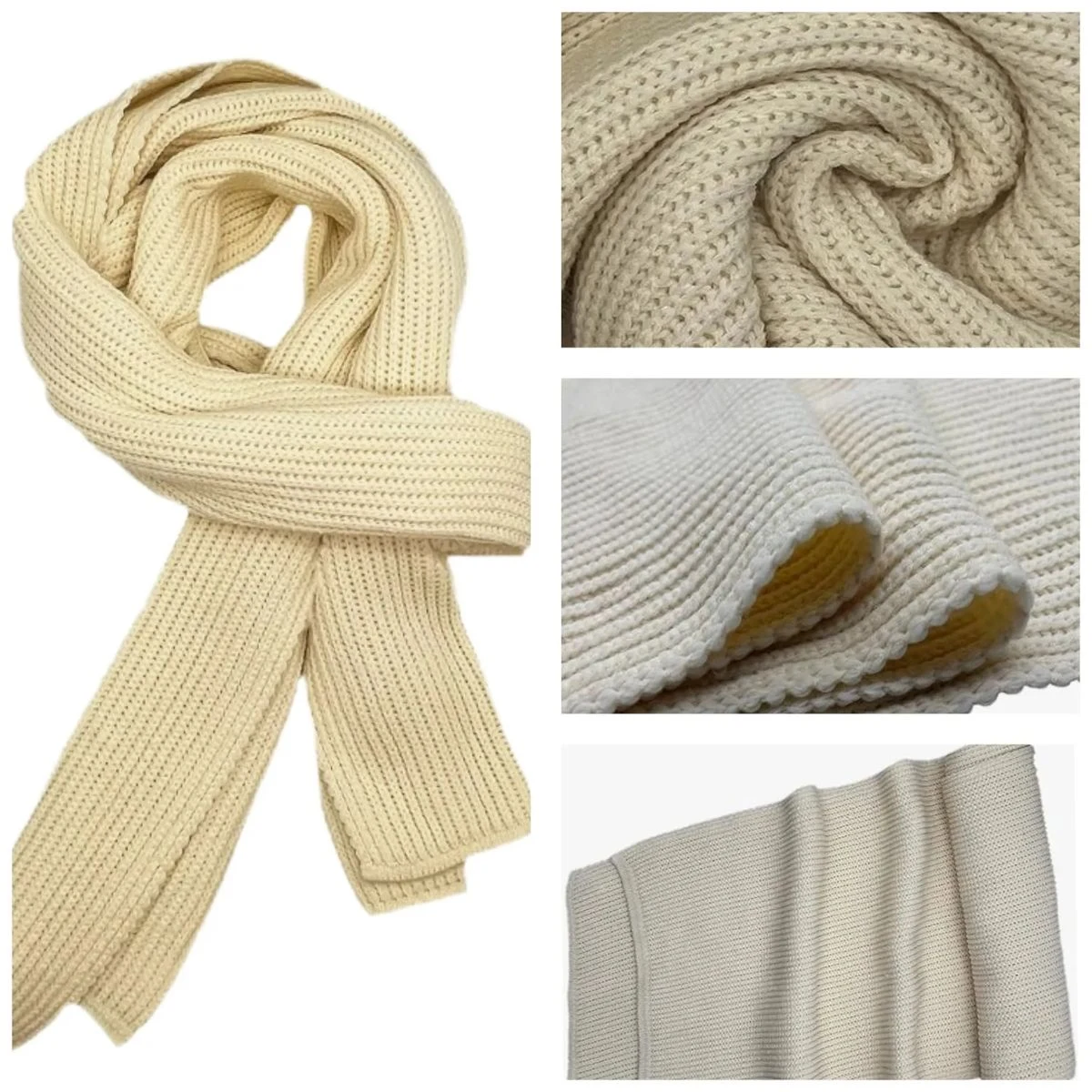 70.8" x 11.8" Unisex Pure Color Winter Warm Knitting Scarf 1
